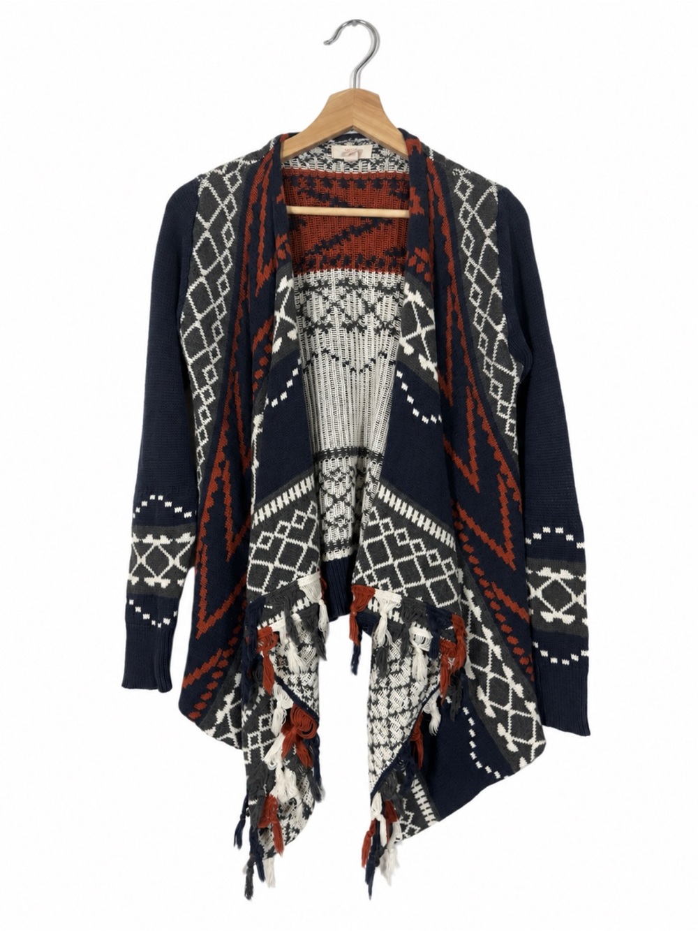 Sun & Shadow Women’s Aztec Duster Cardigan Size XS Boho Festival Western Comfy
